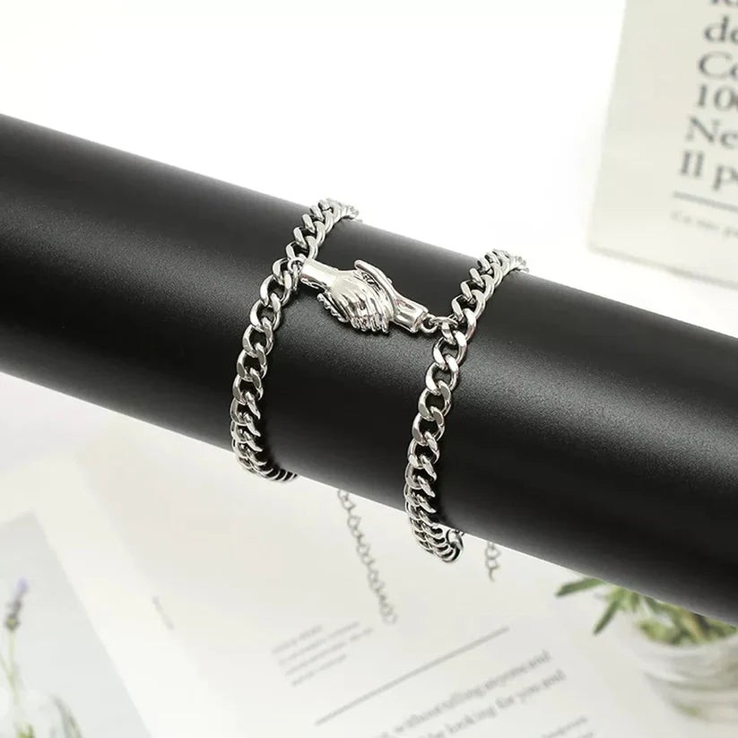 Shaking Hands Magnetic Bracelets