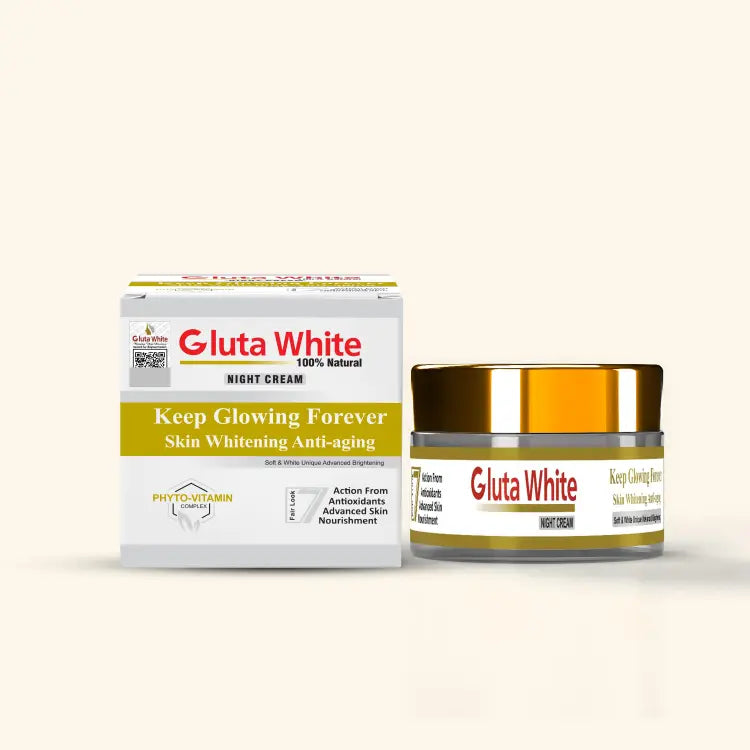 Gluta White Extreme Stronge Light Up Whitening And Anti Aging Night Cream
