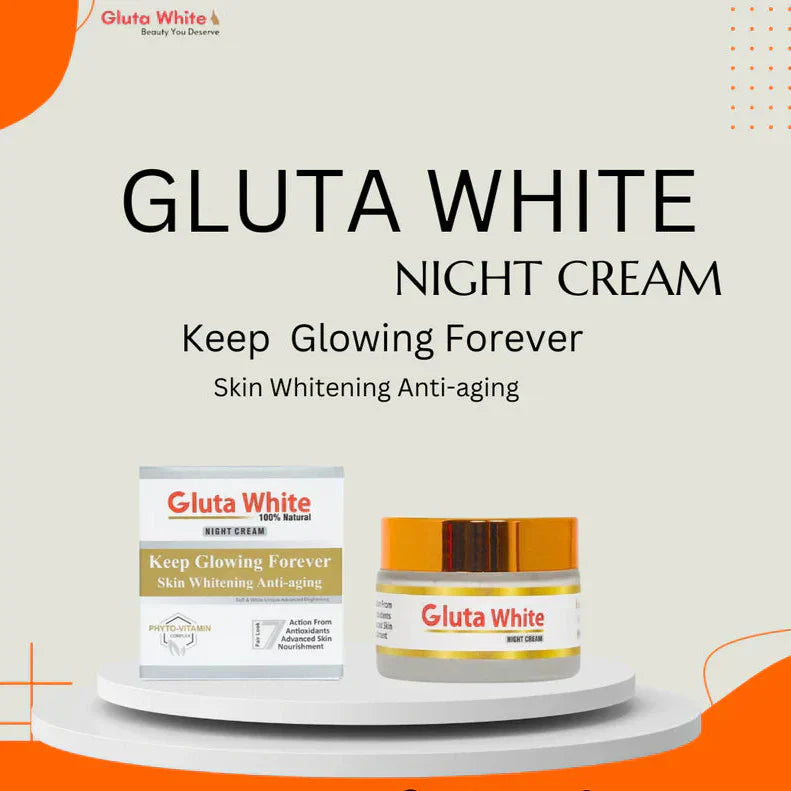 Gluta White Extreme Stronge Light Up Whitening And Anti Aging Night Cream