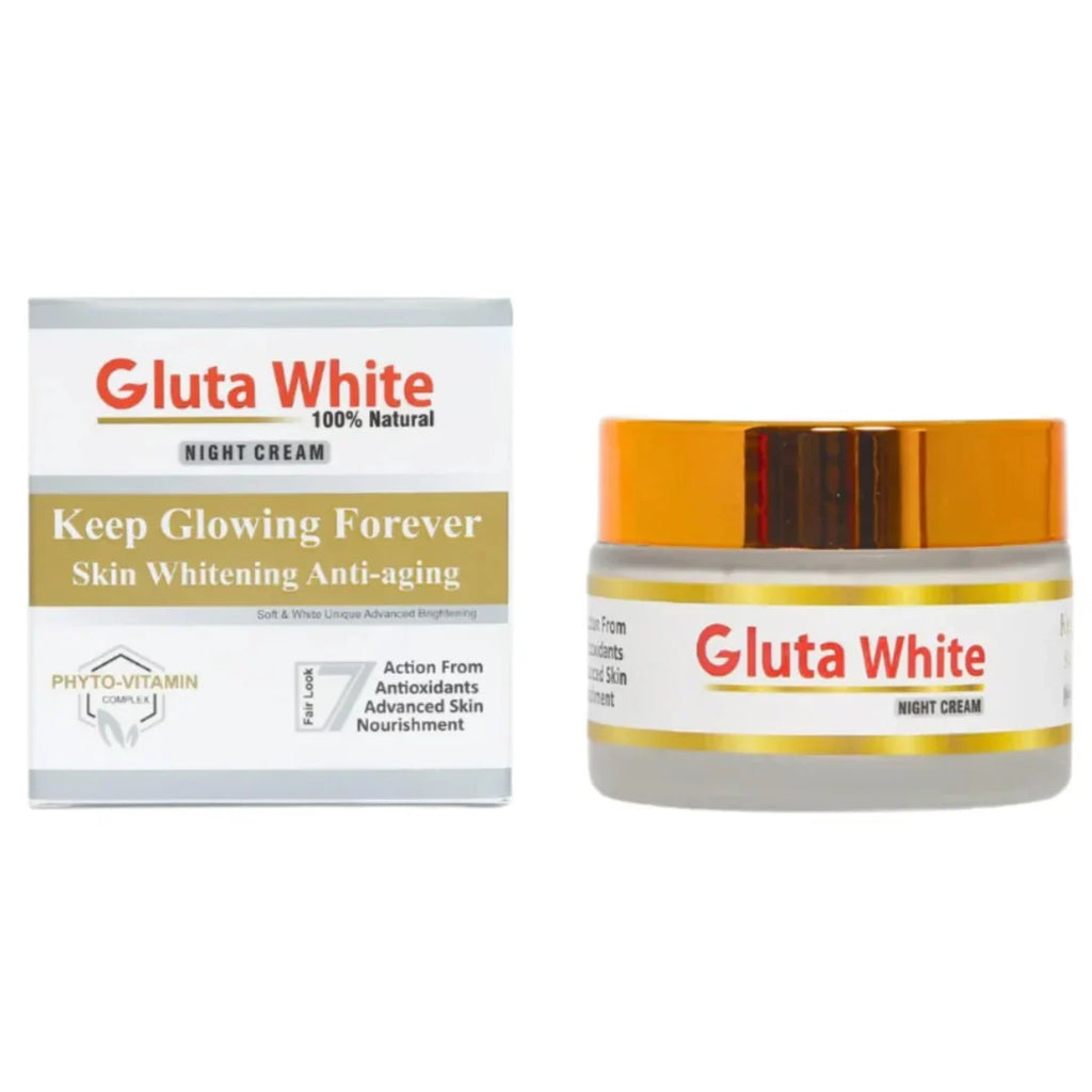 Gluta White Extreme Stronge Light Up Whitening And Anti Aging Night Cream